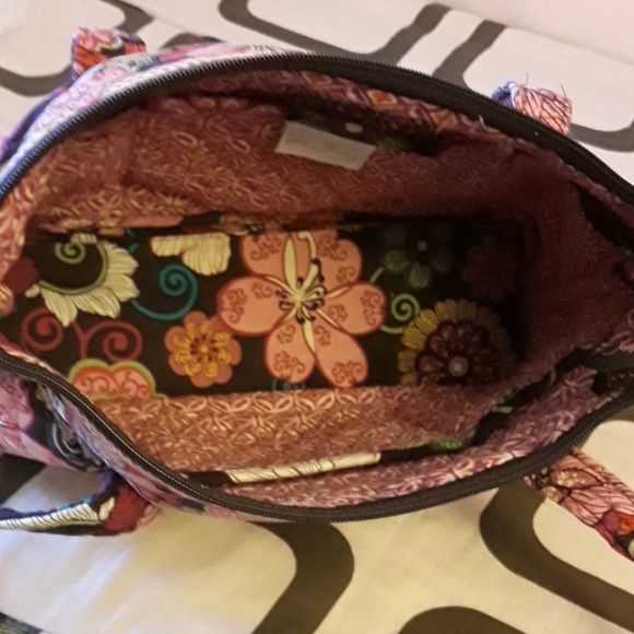 Vera Bradley Tote Bag Mod Floral Pink - Picture 4 of 9